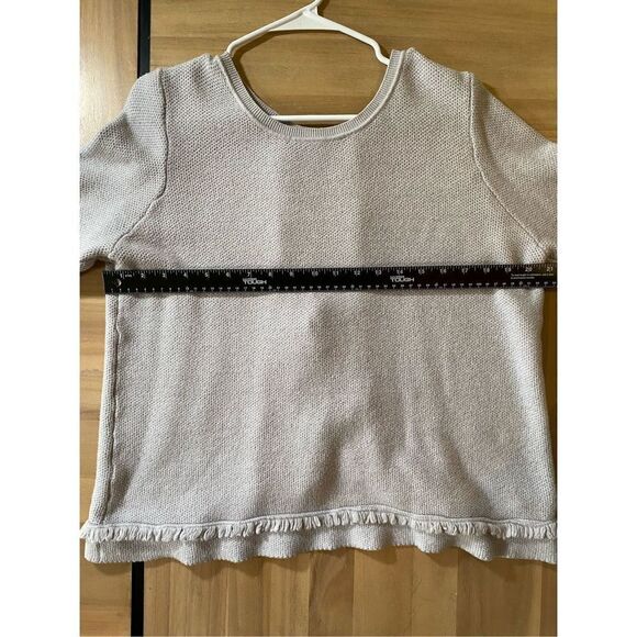 Olivia Warren Fringe Sweater With Tie Back - Picture 6 of 6